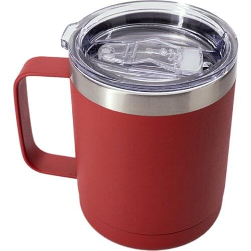 304 Stainless Steel Vacuum Flask Car Mug Car Mug Coffee Cup Outdoor Comfortable Handle Durable Powder Coating Thermos cup