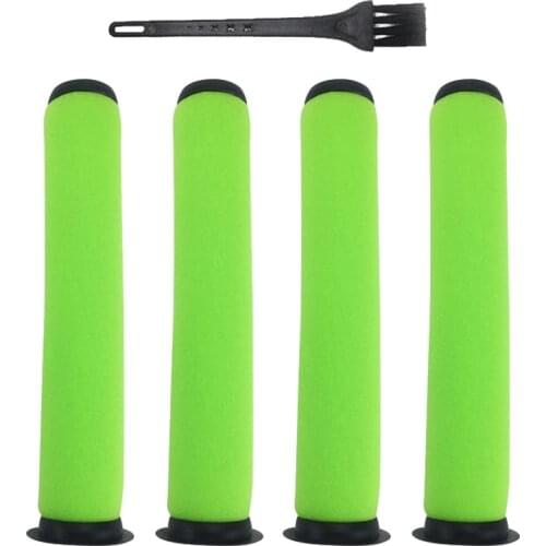 4 Pack Washable Dirt Bin Stick Filters Replacement for Gtech AirRam Mk2 K9 Cordless Vacuum Cleaner