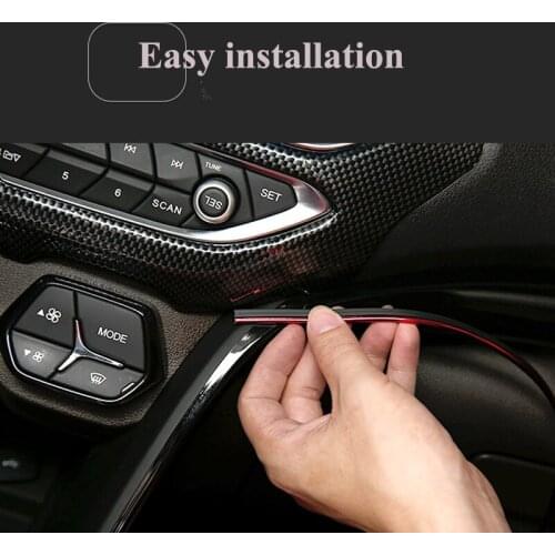 5M Car Styling Interior Decoration Strips Dashboard Door Edge car Universal for Volkswagen POLO Tiguan Passat Golf EOS Scirocco