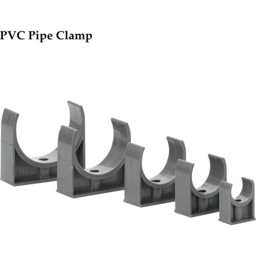 NuoNuoWell 3pcs/lot ID 20~50mm PVC Pipe Clamp Garden Micro Irrigation Fittings U-type Tube Strap Clip Water Pipe Connectors