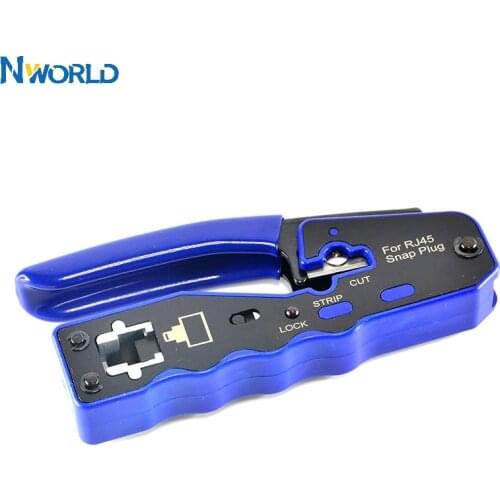 8P8C RJ45 Cable Crimper Ethernet Perforated Connector Network Crimping Tools Stripper Cuting Cable Clamp