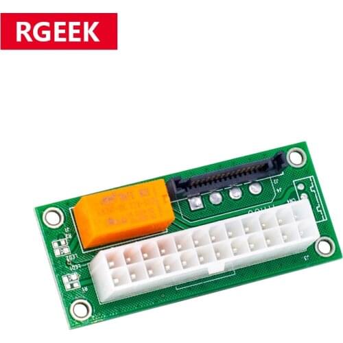 Add2psu Dual Psu Power Supply Adaptor Sync Starter Extender ATX 24Pin to Molex SATA Card For BTC Miner Mining