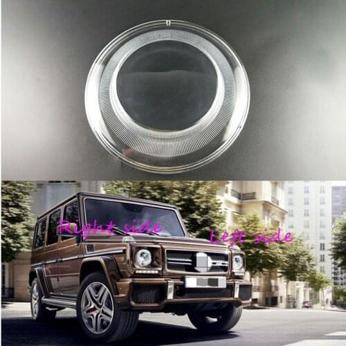 Car Headlight Lens For Mercedes-Benz G-Class 2007 2008 2009-2018 Headlamp Cover Car Replacement Front Auto Shell Cover