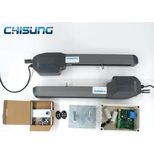 CSSGO-06 AC 400mm 600mm travel heavy duty Swing gate opener kit ChisunManufacturer electric gate motors for wood door actuators