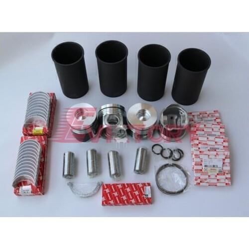 For ISUZU 4HE1T 4HE1-T rebuild overhaul piston gasket kit water oil pump 4conrod