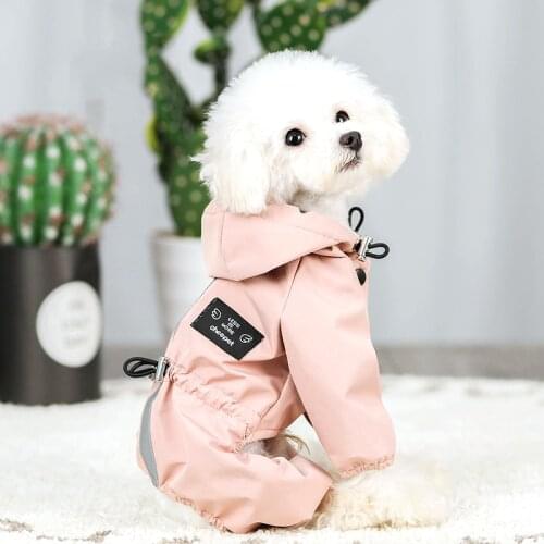 Small Dog Pet Raincoat Waterproof Clothes Outdoor Reflective Sunscreen Clothing Chihuahua French Bulldog Pet Supplies