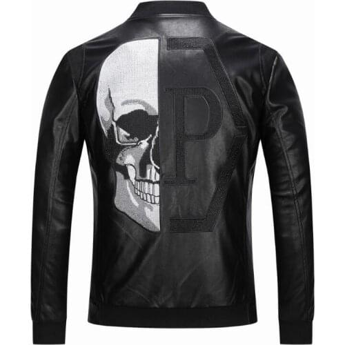 EFKGH Men's Faux Leather Jackets