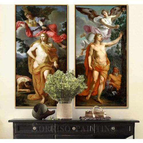 Europe Retro Angel Notre Dame God Canvas Painting Hallway Wall Art Poster Corridor Pictures Living Room Home Dining Decor Prints