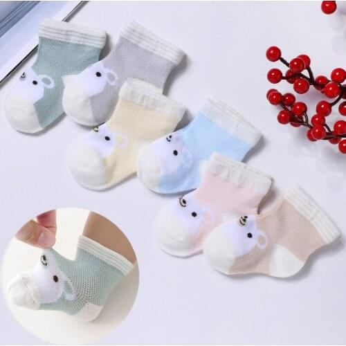 6 Pairs/lot 0-3Y Infant Baby Socks Baby Socks for Girls Cotton Mesh Cute Newborn Boy Toddler Socks Baby Clothes Accessories