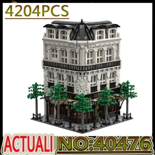 New City Street View Series Classical Architecture Shop Model Building Blocks Bricks MOC-40476 Toys For Kids DIY Birthday Gift