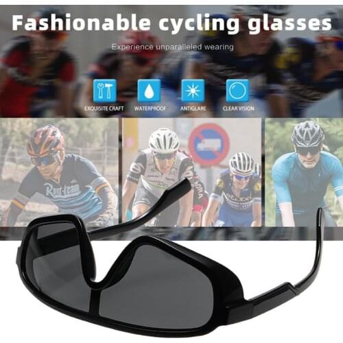 New Fashion Sunglasses Big Frame One-piece Lens Sports Cycling Sunglasses Sun-protection Outing Personality Street Photography
