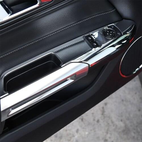 For Ford Mustang 2015-2019 Car Window Lift Panel Armrest Modified Decorative Shell Auto Interior Accessories