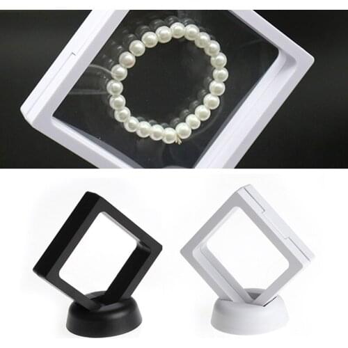 Floating Suspended Display Case Jewellery Coins Gems Artefacts Stand Holder Box Jewelry Display Stand
