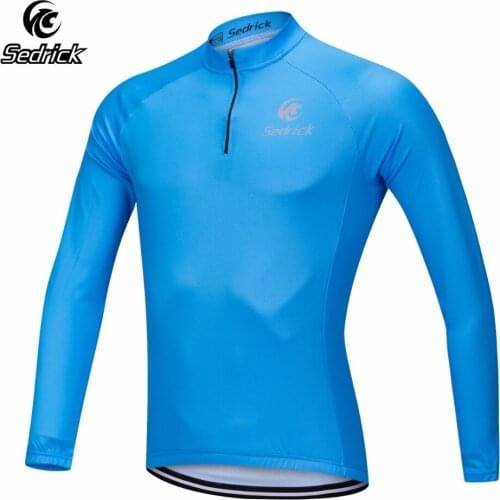 Sedrick Long Sleeve New Partial 1/4 Zipper Cycling Jerseys Top Shirts Bicycle Team Ropa Ciclismo Bike Bicicleta Cycling Clothing