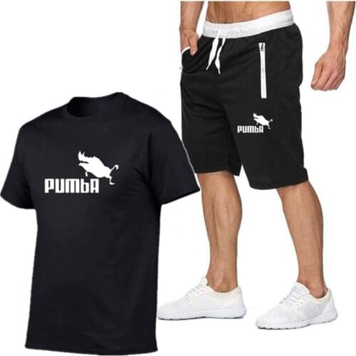 Tracksuit Mens Casual Brand Fitness Sweatshirt Two-piece T-shirt Shorts Mens Hip Hop Fashion Clothing