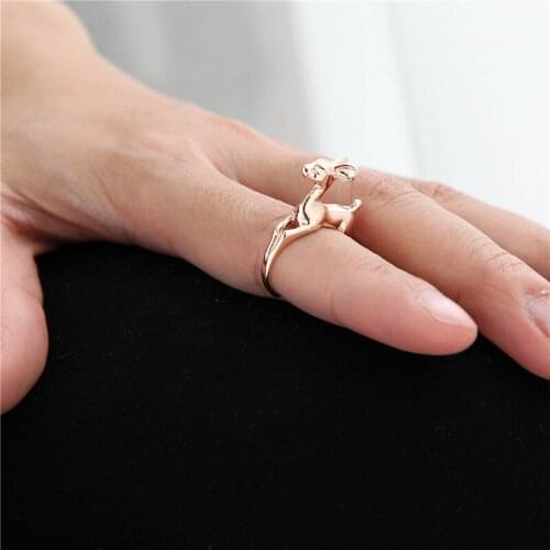 Europe And The United States Fashion Simple Lovely Fawn Ring
