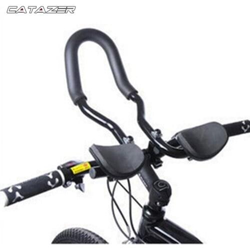 Bicycle Rest Handlebar Handrail Road Mountain Bicycle Aluminum Alloy Handlebars for Bicycle Triathlon TT Bike Handlebar