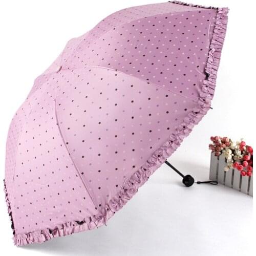 Aurora Vinyl dot skirt ts1530 sun umbrella UV umbrella folded umbrella advertising umbrella