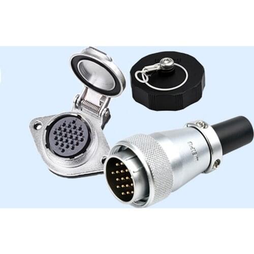 WS28 2 3 4 7 8 9 10 12 16 17 20 24 26 Pin circular Power Connector Durable Solder Electric Sockets M28 Communication Equipments