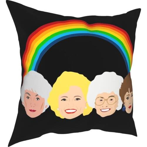 The Golden Girls LGBT Pride Design Throw Pillow Cover Throw Pillow 80s Friend TV Customized Cushion Covers