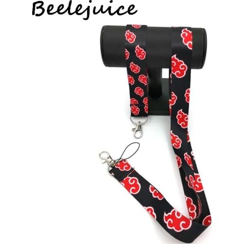 1set Cloud hand Wristlet Neck keychain necklace Anime Cartoon Neck Strap Lanyard ID badge holder Keychain Lanyards