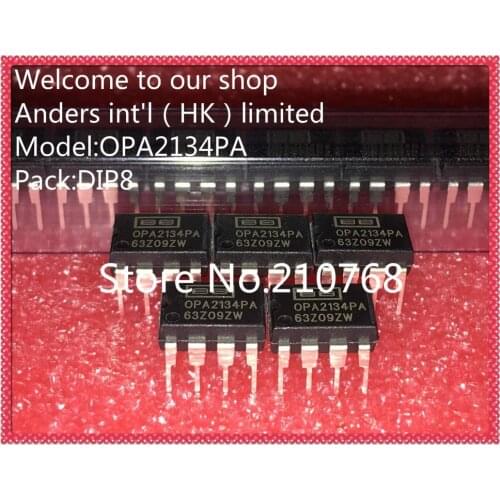 10pcs/lot OPA2134PA OPA2134P OPA2134 IC OPAMP AUDIO 8MHZ 8DIP