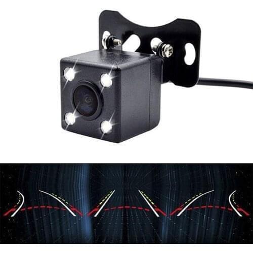 12V IP66 170 Degree Car Rear View Camera Parking Assistance CCD LED Backup Light With Audio Power Cable