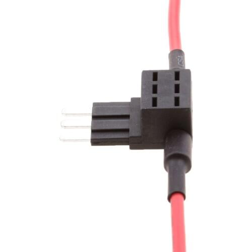 3-Pin Micro Blade Fuse Tap Holder Wire Lead Additional Circuit
