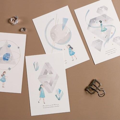 30pcs the world I create multi-use as Scrapbooking party invitation DIY Decoration gift card message card postcard