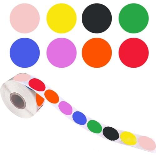 500pcs Chroma Label Color Code Dot Labels Stickers Adhesive Sealing Stickers For Children Cute Paper Stationery