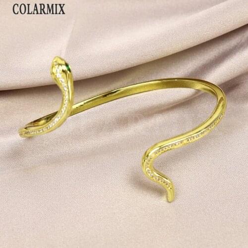 8 Pcs S Bangle Animal style Bangle Fashion Jewely Bangle Bracelet Jewelry bangle jewelry Zircon Women bangle 8473