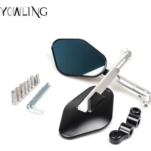 YOWLING Moto Aluminum CNC motorcycle Side mirror rearview accessories For Kawasaki Z1000 Z800 Z750 EX-300 Z900 Z650 Z250 NINJA