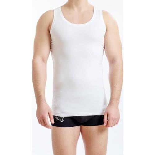 Bamboo 3 Piece Mens Bamboo White Undershirt Basic
