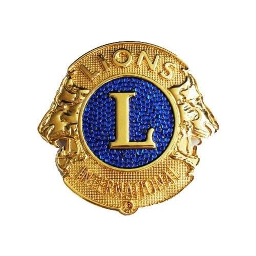 Best selling custom metal lion lapel pin badge custom