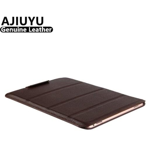 AJIUYU Genuine Leather For iPad Pro 10.5 inch Case Smart Cover For Apple iPadPro10.5 Cowhide Tablet Protector Protective Sleeve