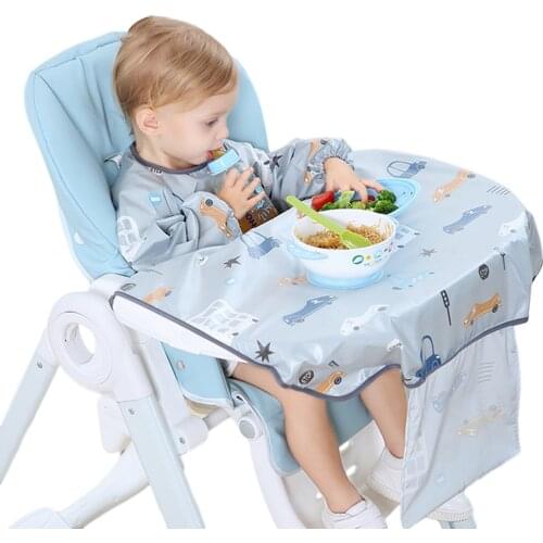Baby Dining Table Mat Anti-dirty Integrated Dining Chair Baby Gown Easy-care Water And Oil Repellent Stain Repellent Dining Mat