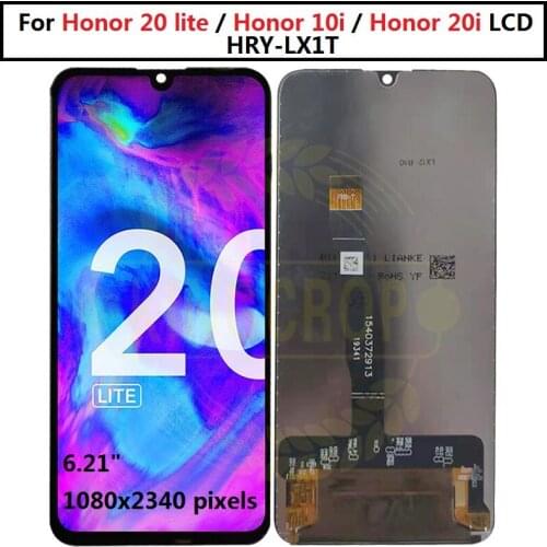 For Honor 20 Lite MAR-LX1H LCD+Touch Screen Digitizer Assembly Replacement for Huawei Honor 10i Honor 210i Screen