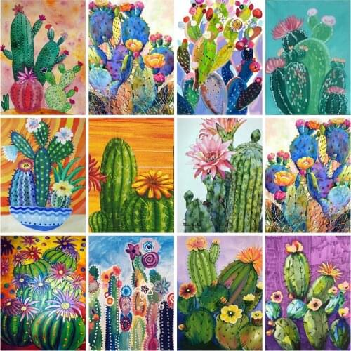 EverShine DIY Diamond Painting Full Square Flowers Cross Stitch Diamond Embroidery Plant Mosaic Art Handmade Gift Home Decor
