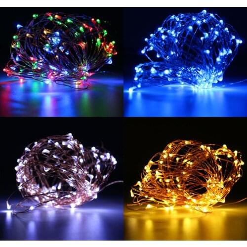 For Christmas Wedding Decoration Jiguoor Battery Powered 10M Waterproof Copper Wire Green Shell Fairy String Light