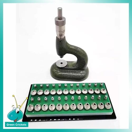 Watch Movement Gem Fitting Tools Jewel Parts installation tool with 24 Pushers Anvils for Watchmakers