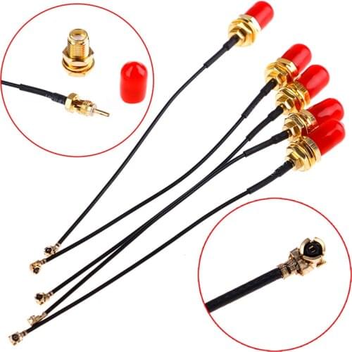5pcs/lot 10cm SMA Extension Cable Straight Jack to uFL/u.FL/IPX/IPEX Female Connector Pigtail Antenna RF Pigtail Cable