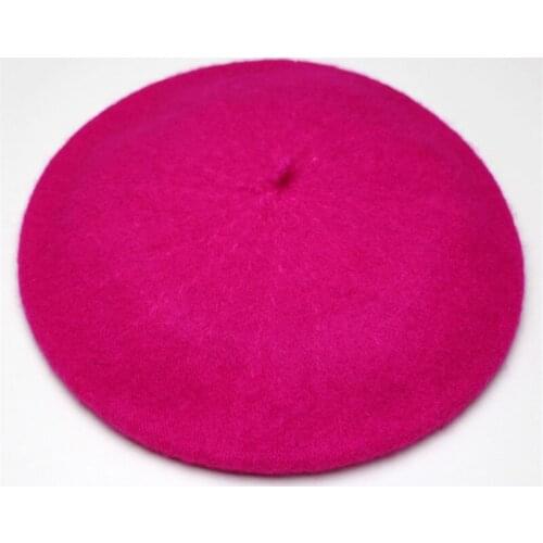 Fashion Berets Solid Color Warm Wool Winter Women Girl Beret French Artist Beanie Hat Cap --0053