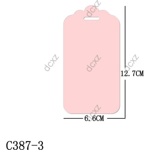 New Cards, tags Wooden die Scrapbooking C-387-3 Cutting Dies Multiple sizes