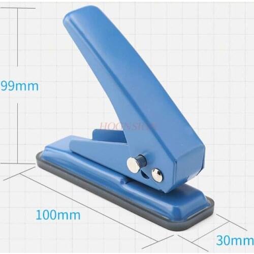 Single hole puncher mini ring punch manual hole machine small a4 sheet stationery binding hole loose-leaf manual student