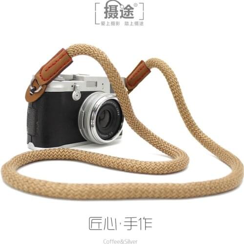 Pure cotton camera strap micro single camera suitable for Leica round hole camera strap x100t camera strap