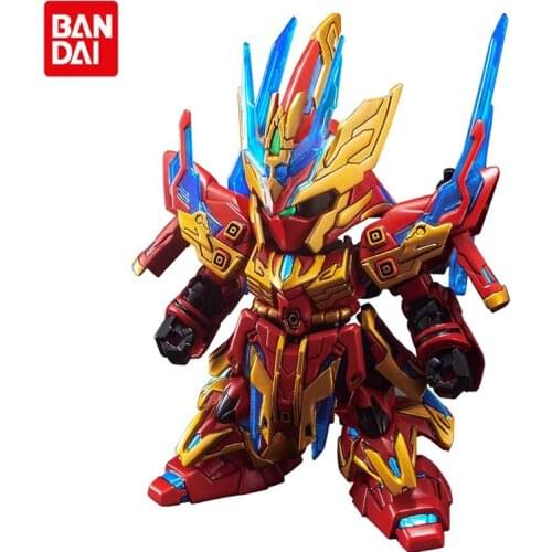 Bandai Assembled Gundam Anime Model Three Kingdoms Chuangjie SD BB Warrior Q Version Zhang Liao Sazabi Robot Decoration Toy Gift