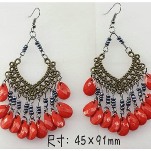 Vintage style earring eardrop Preppy Look Minimalist Eco-fashion