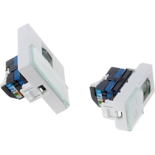 CAT6 Network Module Information Socket RJ45 8P8C Connector Adapter Keystone Jack Standard Wall Plate