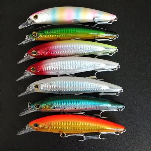 Swolfy 7pcs Minnow Fishing Lure 11.5CM 25G Floating 2.5m Big Game Aritificial Bait Minnow Bait All For Hard Fishing Lure