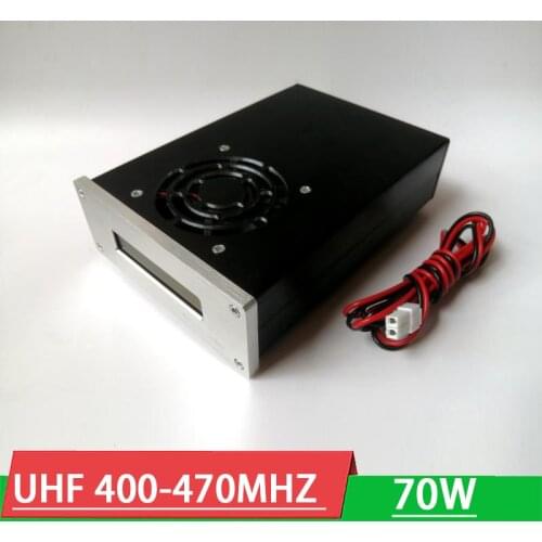 70W UHF 400-470MHZ walkie talkie power amplifier 433MHZ RF Amplifier digital FPV AMP standing wave FM DMR C4FM FSK P25